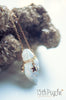Collar de cristal de cuarzo blanco en bruto hecho a mano con estrellas de oro - 13th Psyche