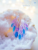 Pendientes de alas de hadas inspirados en las vidrieras, hechos a mano - 13th Psyche