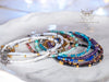 Pulsera hecha a mano de Lapislázuli facetado con gemas - 13th Psyche