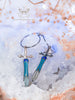 Pendientes de aro Espada inspirados en las vidrieras - hechos a mano 13th Psyche